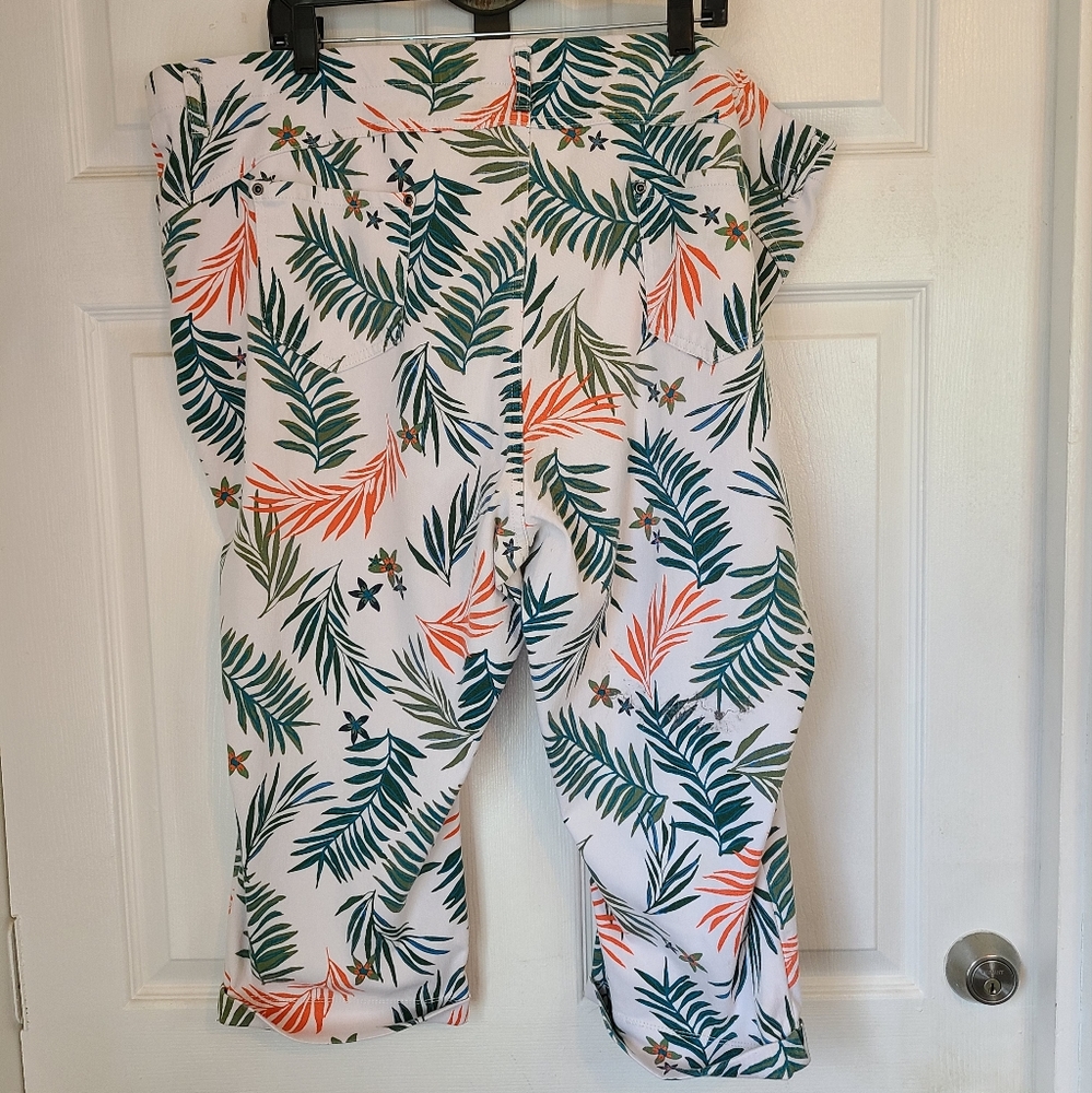 Terra & Sky Woman's Capri's, Size: 4x, Color: Whi… - image 2